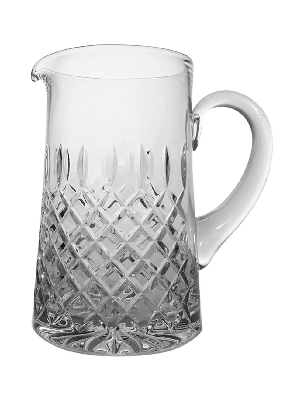 Late 20th Century Vista Alegre Group Atlantis Fine Cut Crystal Pitcher